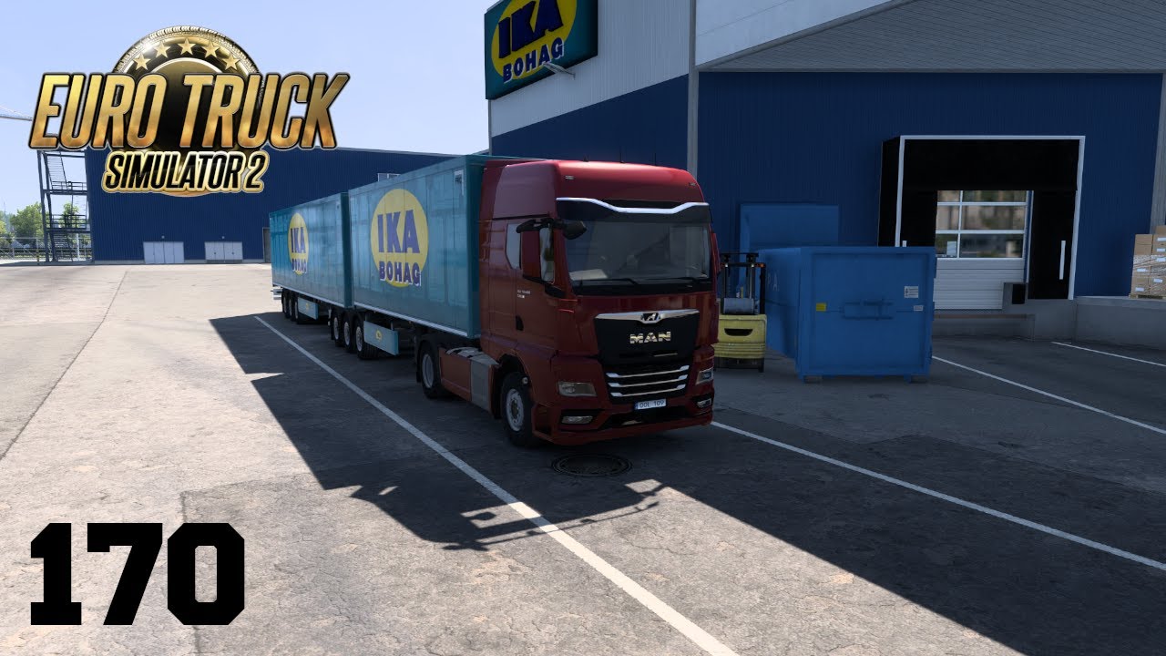 Euro Truck Simulator 2 - GAMEPLAY - Linkoping a Karlstad #170 60 FPS FHD