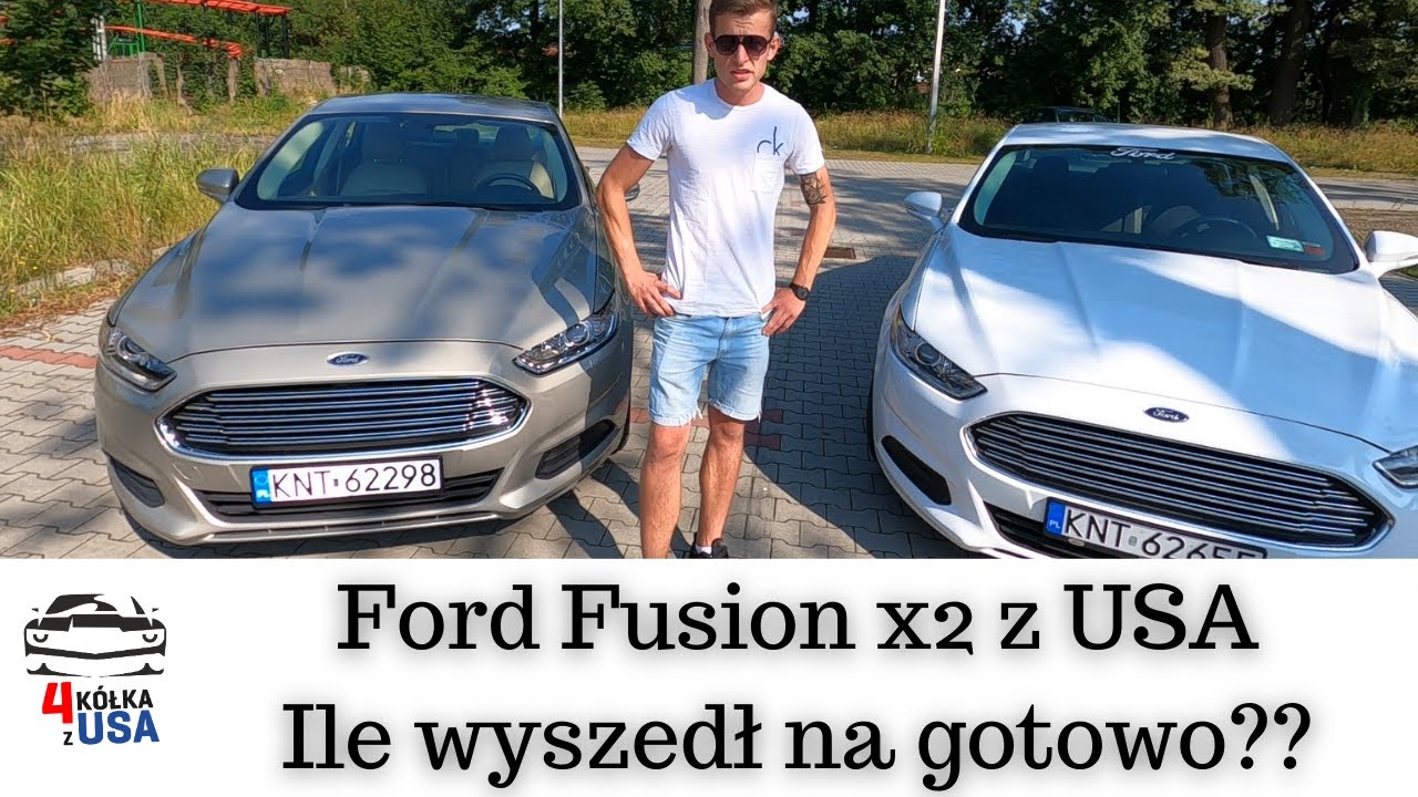 Dwa Fordy Fusiony z USA (copart i iaai). Zdjęcia jak były uszkodzone i  Ile wyszły na gotowo??