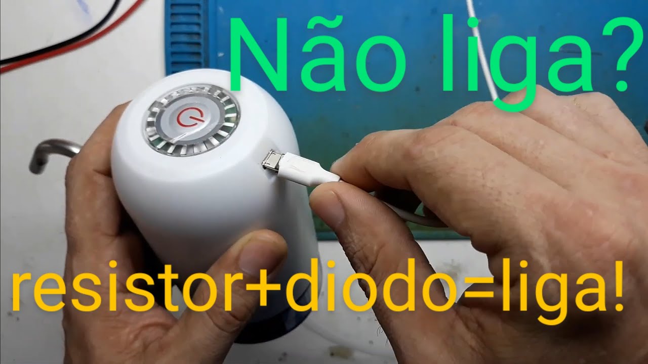 Bomba elétrica para garrafão galão de água não liga, nao funciona.. da pra ajeitar! 👍