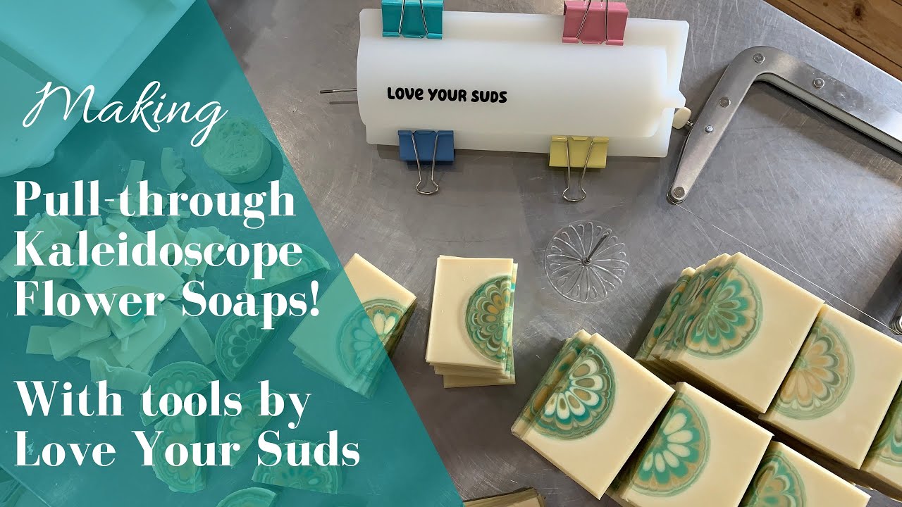 Making Soap with Kaleidoscope Pull Through Tools by Love your Suds 💕