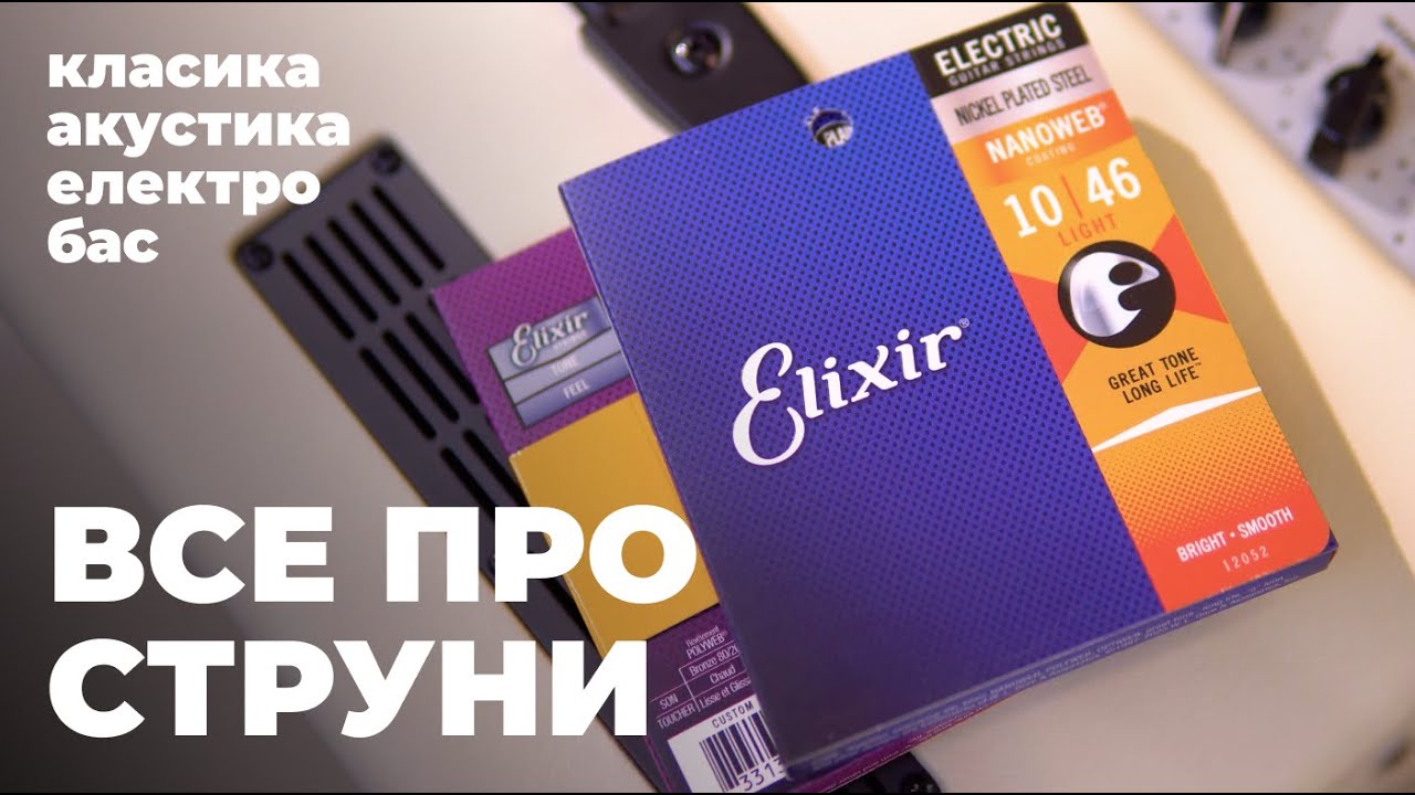 Гітарні струни | Класика, акустика, електро, бас – Guitar!Lab