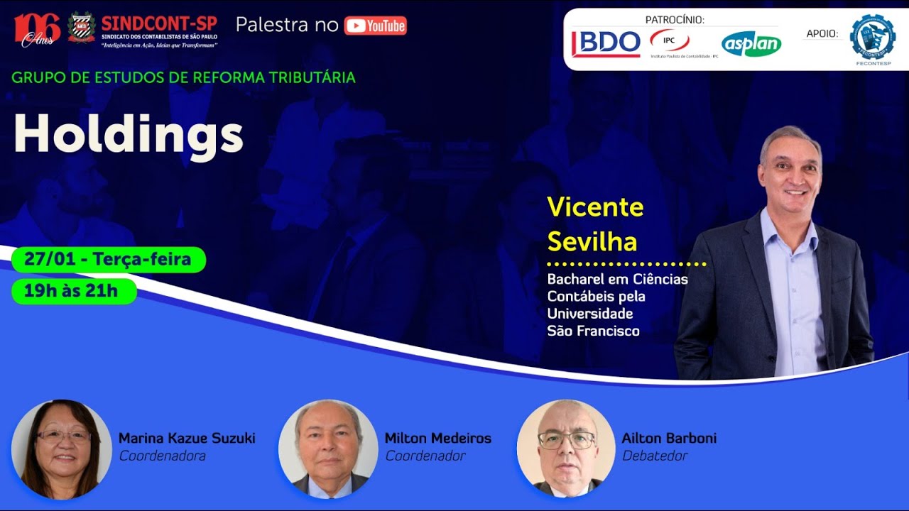 Grupo de Estudos sobre Reforma Tributária: Holdings