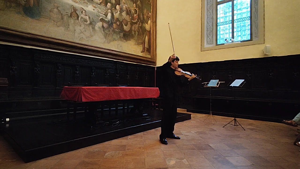 Paolo Tagliamento plays Bach Partita BWV 1004 (Live)