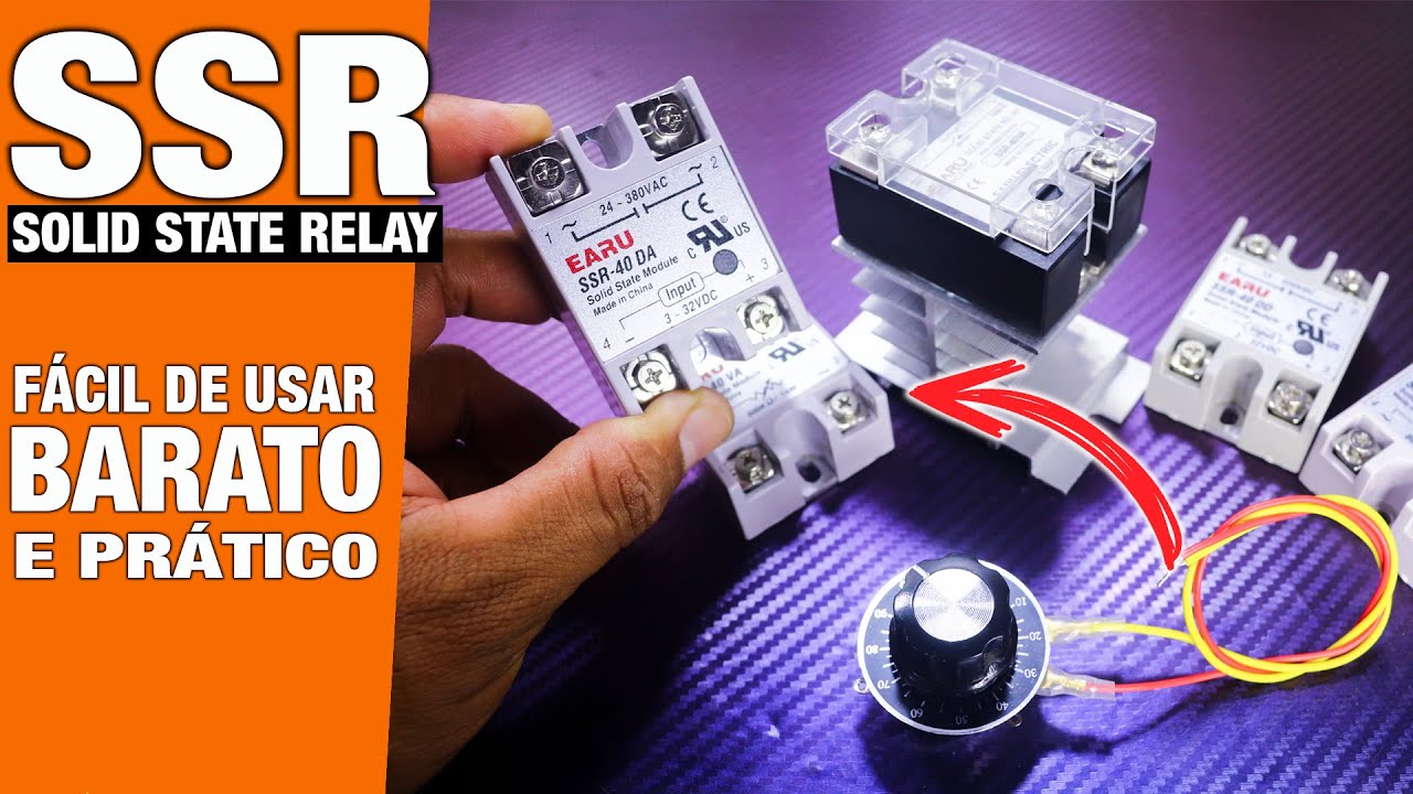 Relé de Estado Sólido Como USAR e Montar  - SSR Solid State Relay
