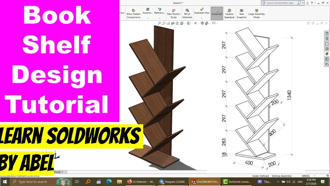 Watch This Shelf Come to Life in #solidworks !