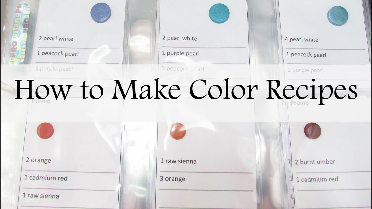 Polymer Clay Tips & Tricks: How to Make Color Recipes