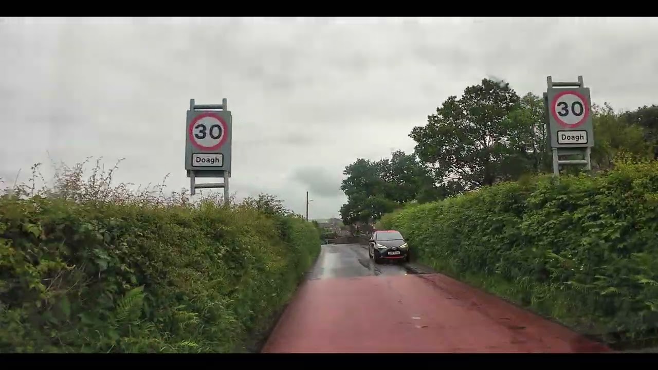 4k NORTHERN IRELAND DRIVE- South Antrim villages of Bunside, Cogry-Kilbride and Doagh
