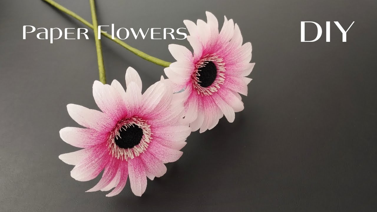 How to make daisys paper flowers🌺2025-03-05#DIYPaperflowercraft#Paperflowertutorial#homedecoration