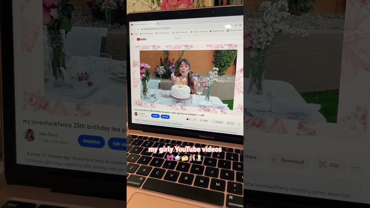 my girly YouTube videos 🎀 #coquetteaesthetic #loveshackfancy #girlyvlog #coquettegirl #girlygirl
