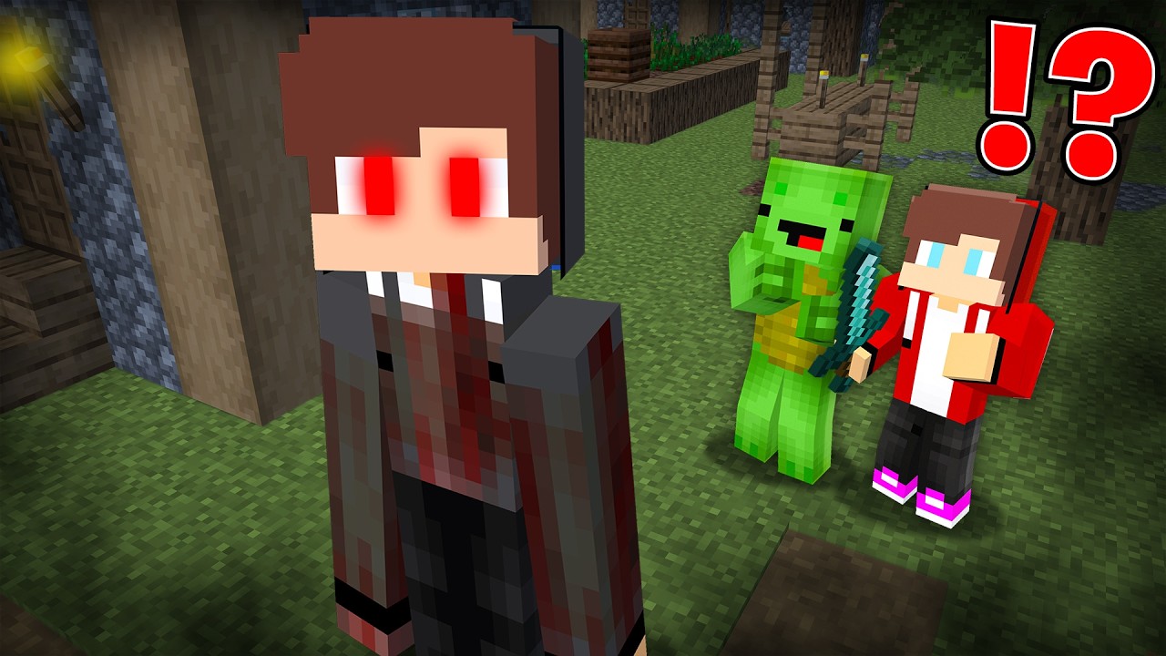 Dark JJ Became a Long Monster In Minecraft ?!