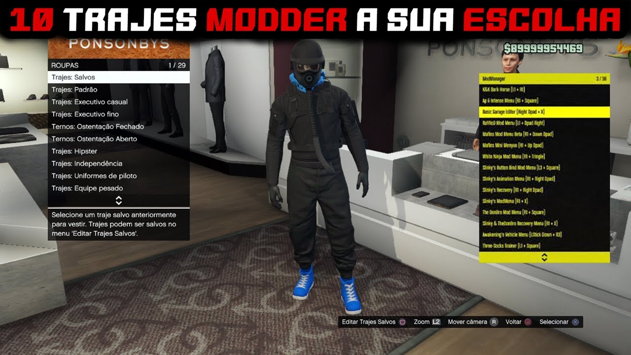GTA V 81 TRAJES MODDER PRA VC ESCOLHER QUAIS DESSES VC QUER NA SUA CONTA !!!!