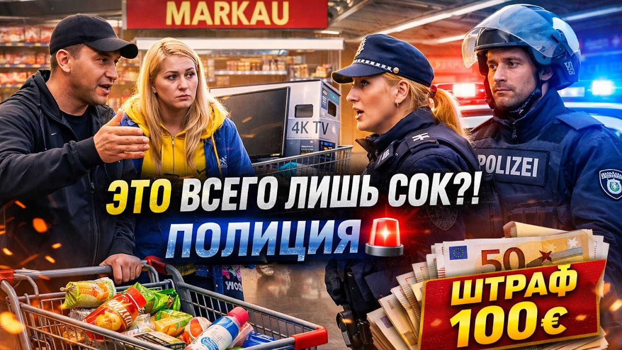 Скандал в Германии: беженцы выпили сок и отказались платить &mdash; приехала полиция