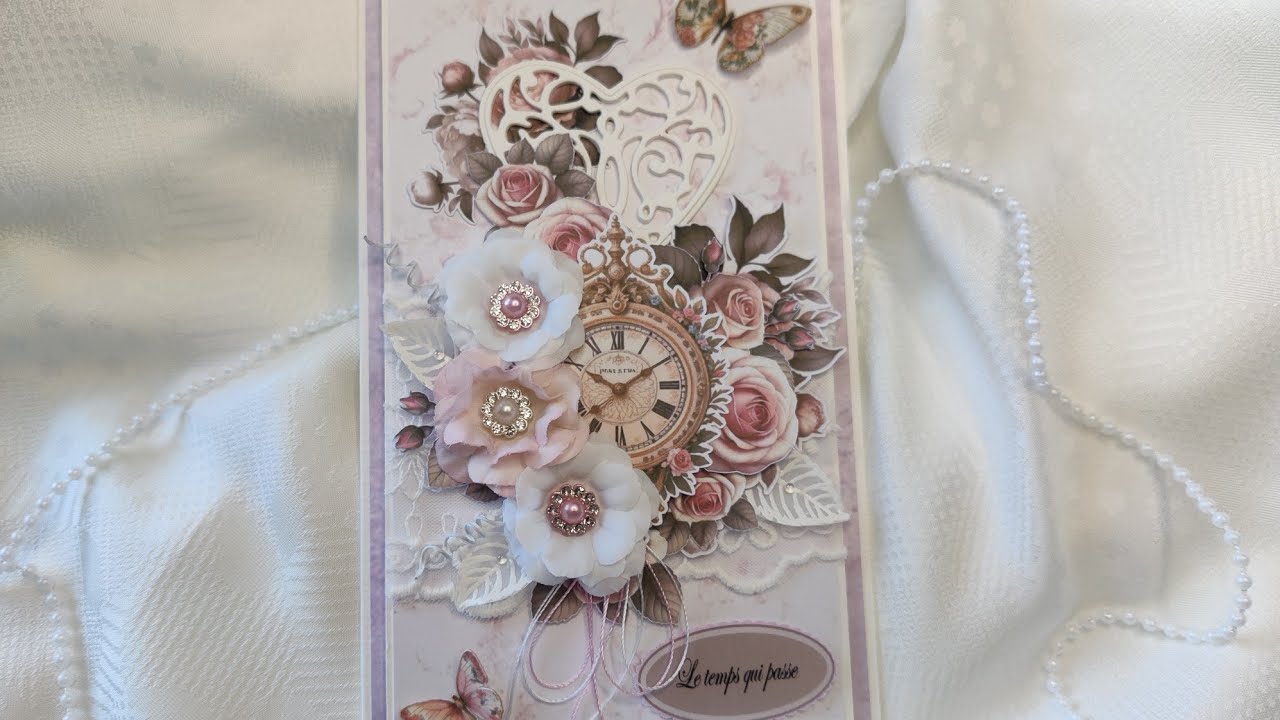 Une carte à offrir shabby  #tuto #shabby #carte #scrap #diy #facile 🙂❤️ (Die-cuts offerts)