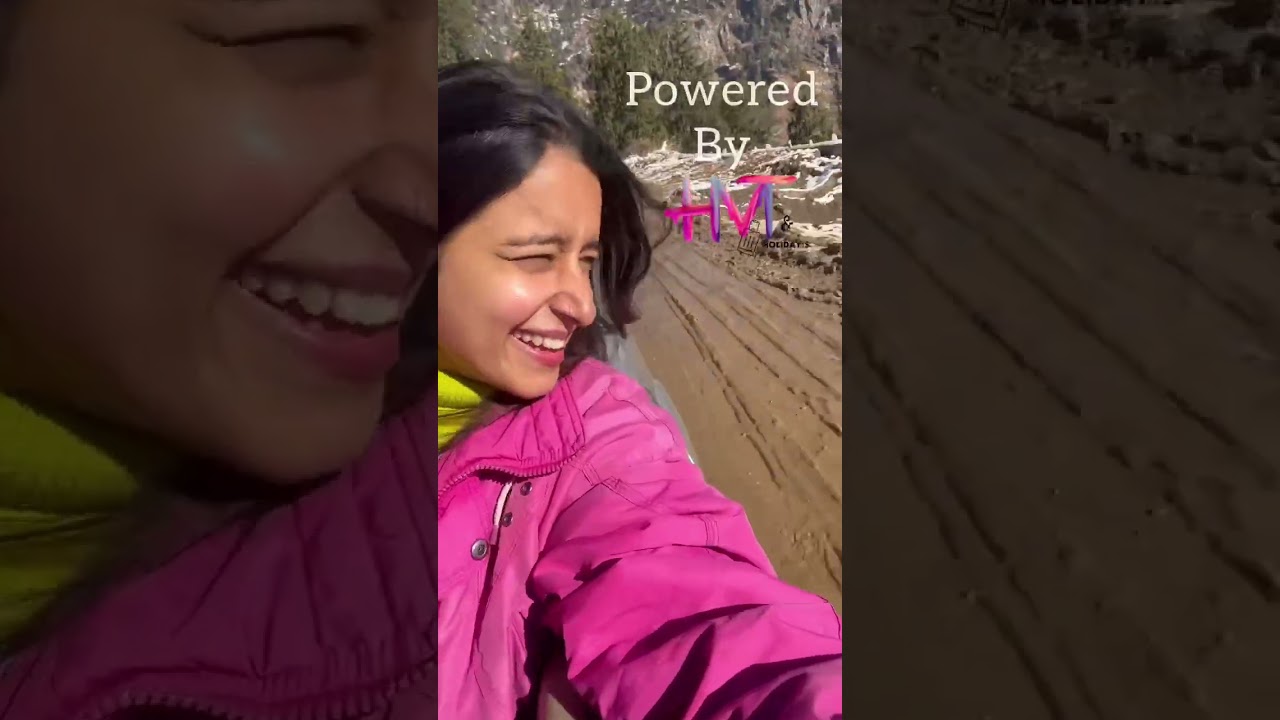 First Snowfall Experience🥶😍 #snowfall #himachal #travel #solotravel #solo #travelvlog #manali