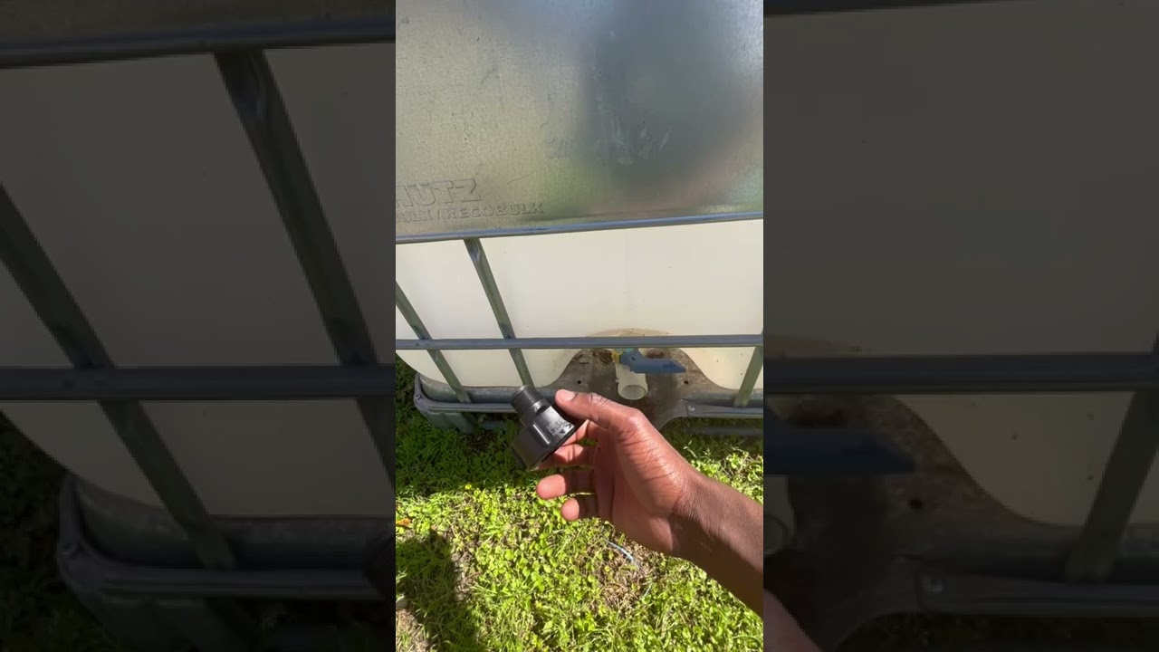 How to make a hose pipe compatible with a water tank/ 270gallon-300 gallon tank.