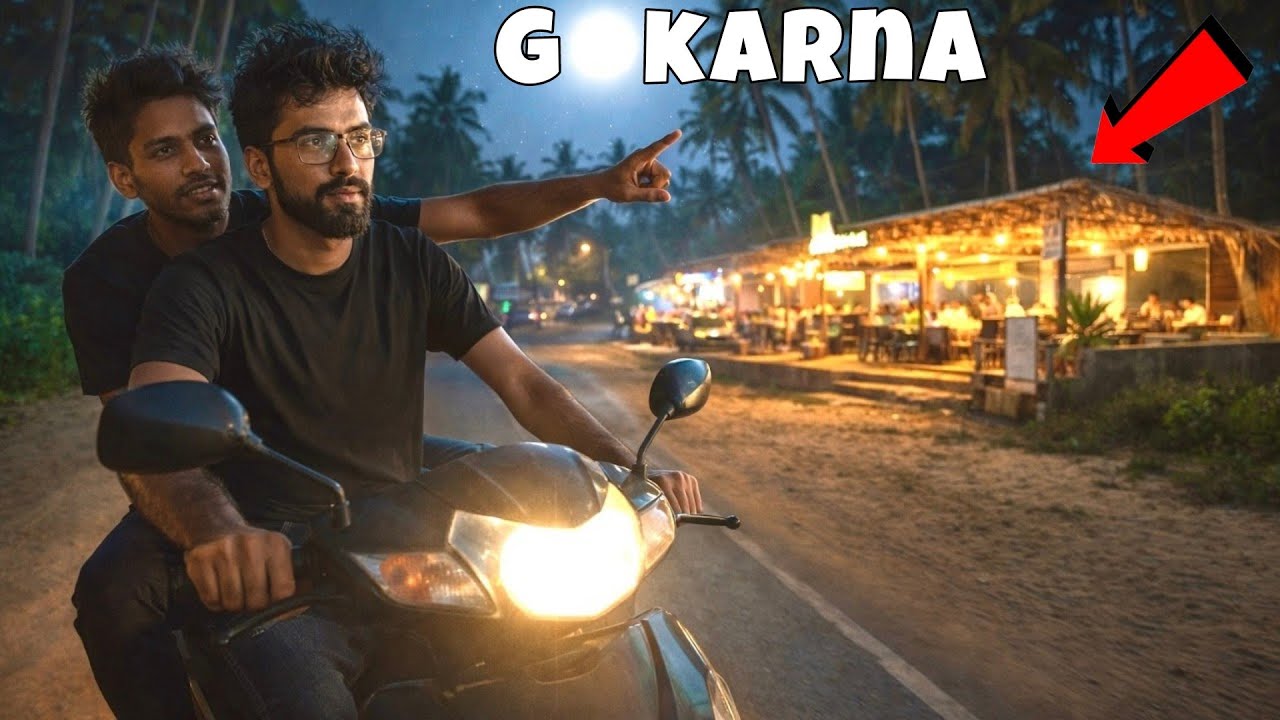 My First Night Impressions of Gokarna & Searching For Food With A Stranger 🤩 Gokarna Vlog