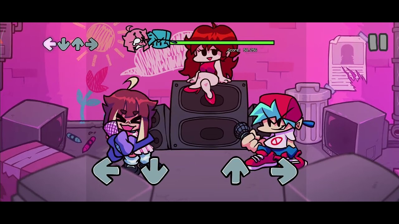 Playing fnf qt rewired (30fps)