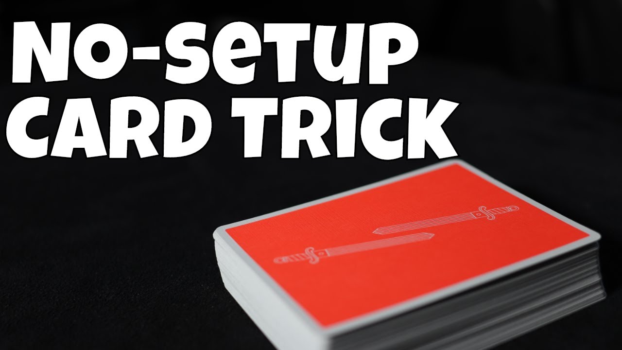 INSANE Impromptu Card Trick!