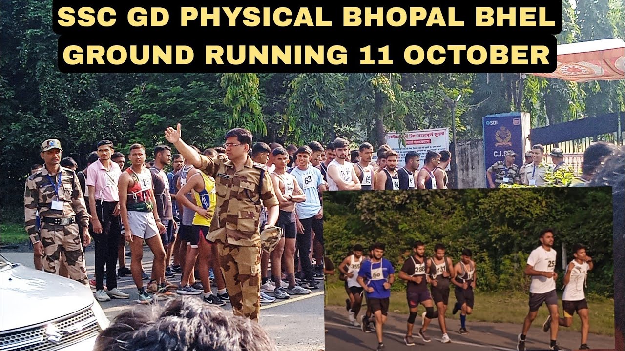SSC GD PHYSICAL 11 OCTOBER BHOPAL CISF BHEL GROUND SE LIVE 5KMRUNNING #ssc_gd #army #ssc_gd_runing