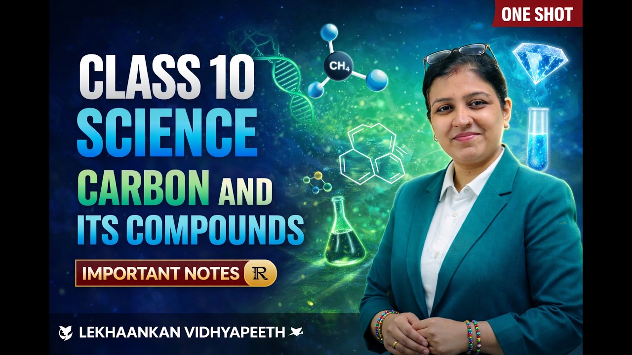 Class 10 Science – Carbon and Its Compounds 🔥 | ONE SHOT Revision 💯 | CBSE 2025–26