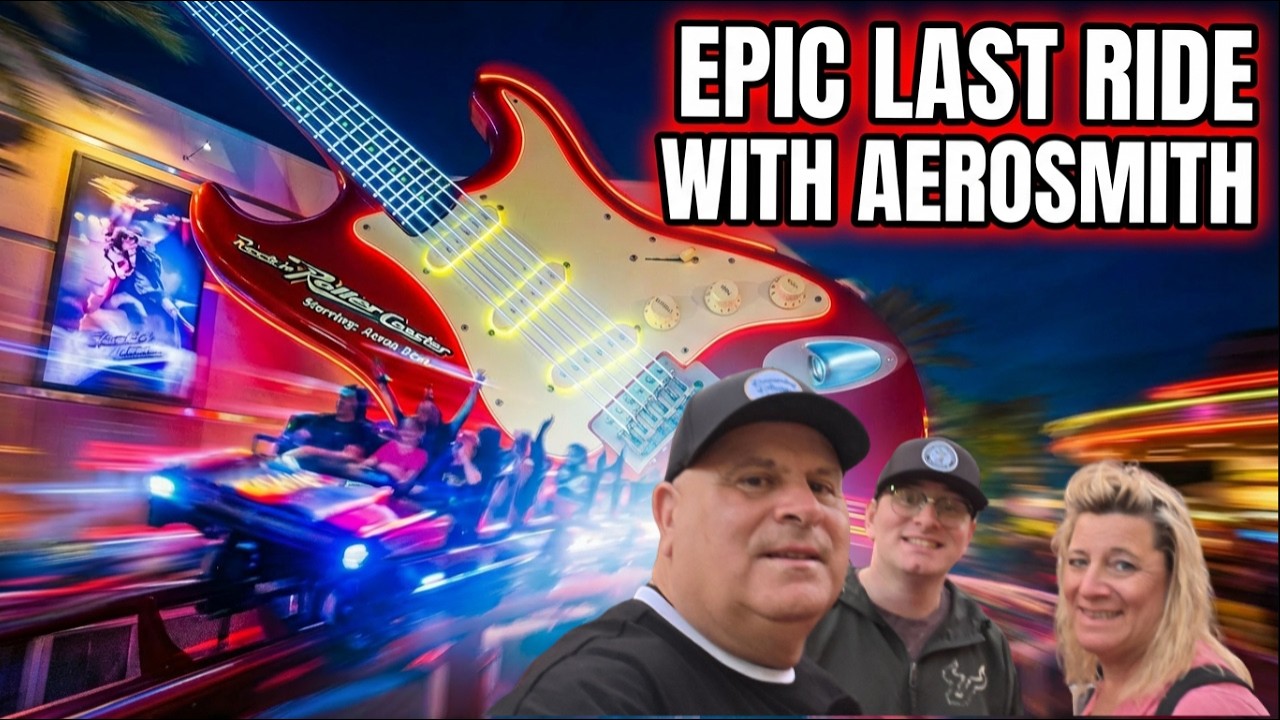 Last Ever Ride on Rock n Roll Coaster at Disney