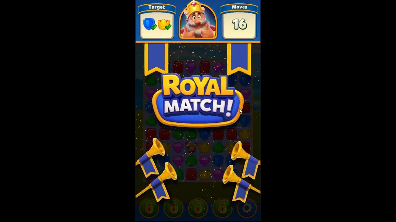 Royal Match Level 2 - NO BOOSTERS GAMEPLAY 👑 | SKILLGAMING ✔️