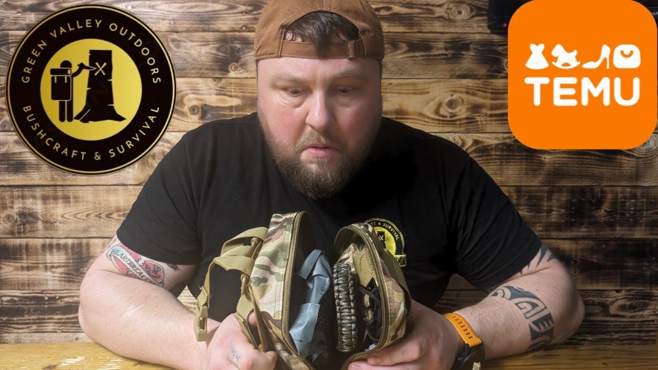 Сумка для выживания Temu. Великобритания. Bushcraft.