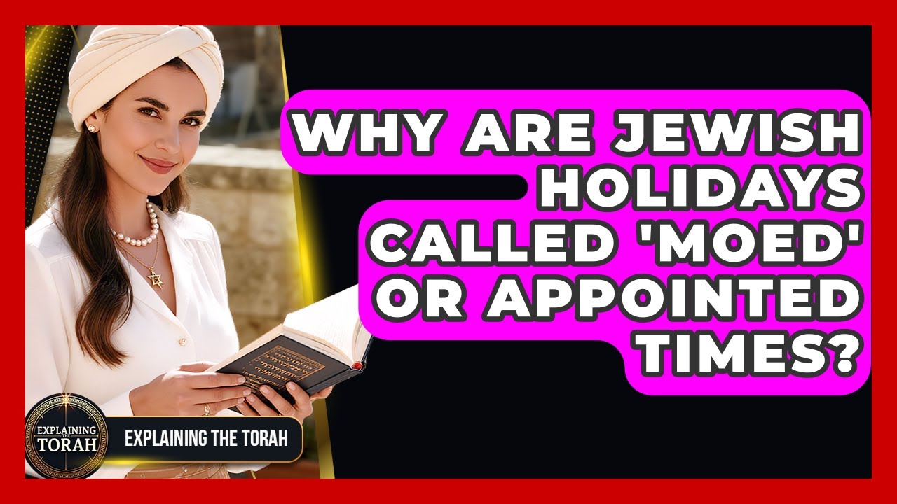 Why Are Jewish Holidays Called 'Moed' Or Appointed Times? - Explaining The Torah