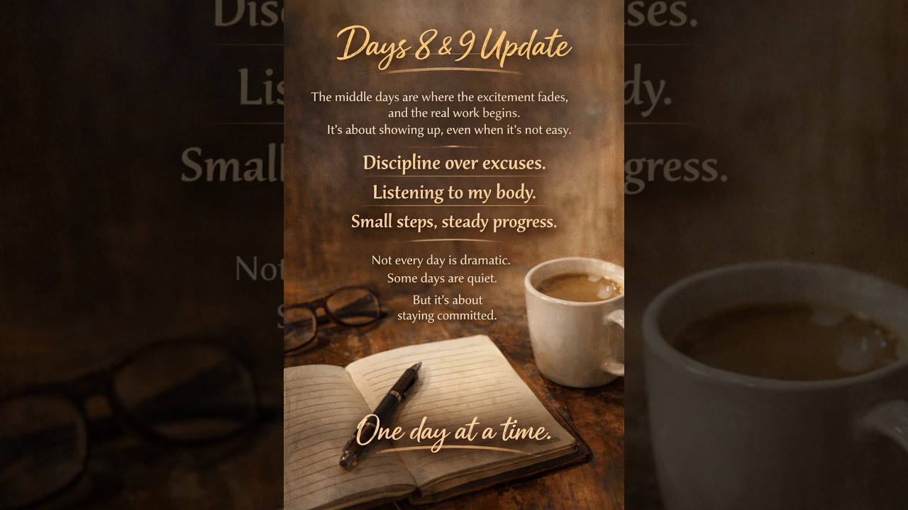 Day 8 & 9 Update | Progress, Real Talk, and Staying Focused