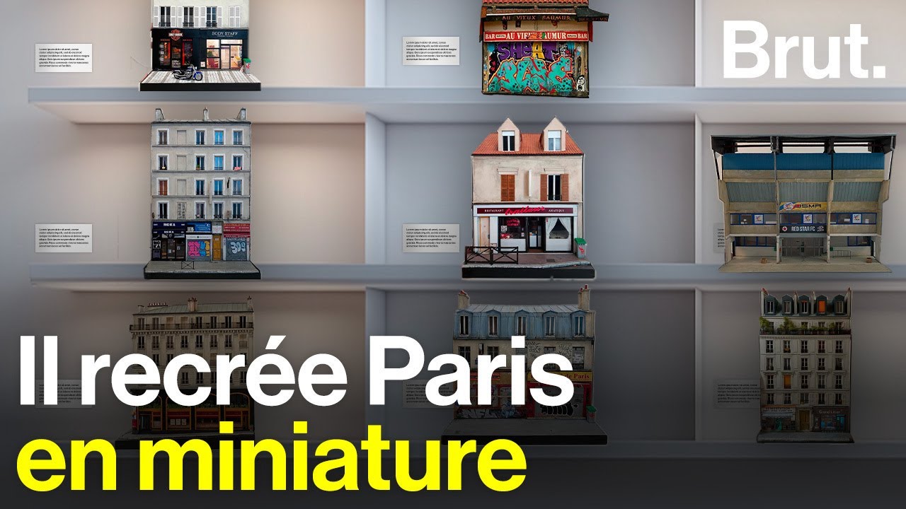 Il reproduit des bâtiments de Paris en miniature