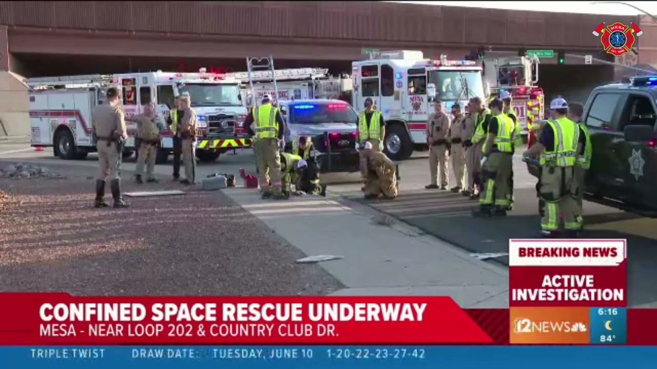 Confined Space Rescue Near the Loop 202 and Country Club