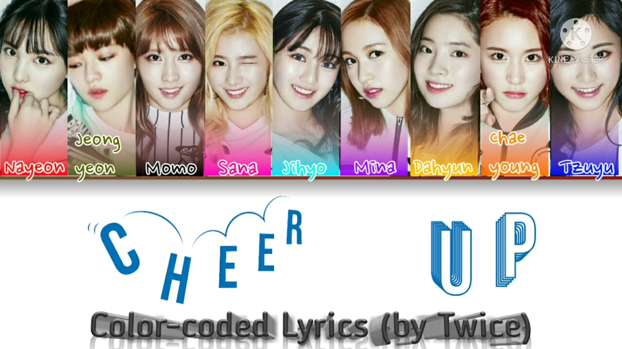 TWICE - CHEER UP (Color-coded Lyrics)