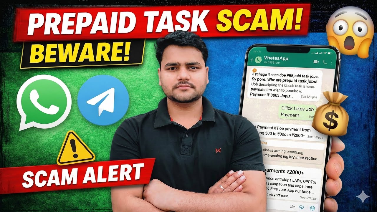 Telegram & WhatsApp Prepaid Task Scam EXPOSED 🚨 Don&rsquo;t Lose Your Money!
