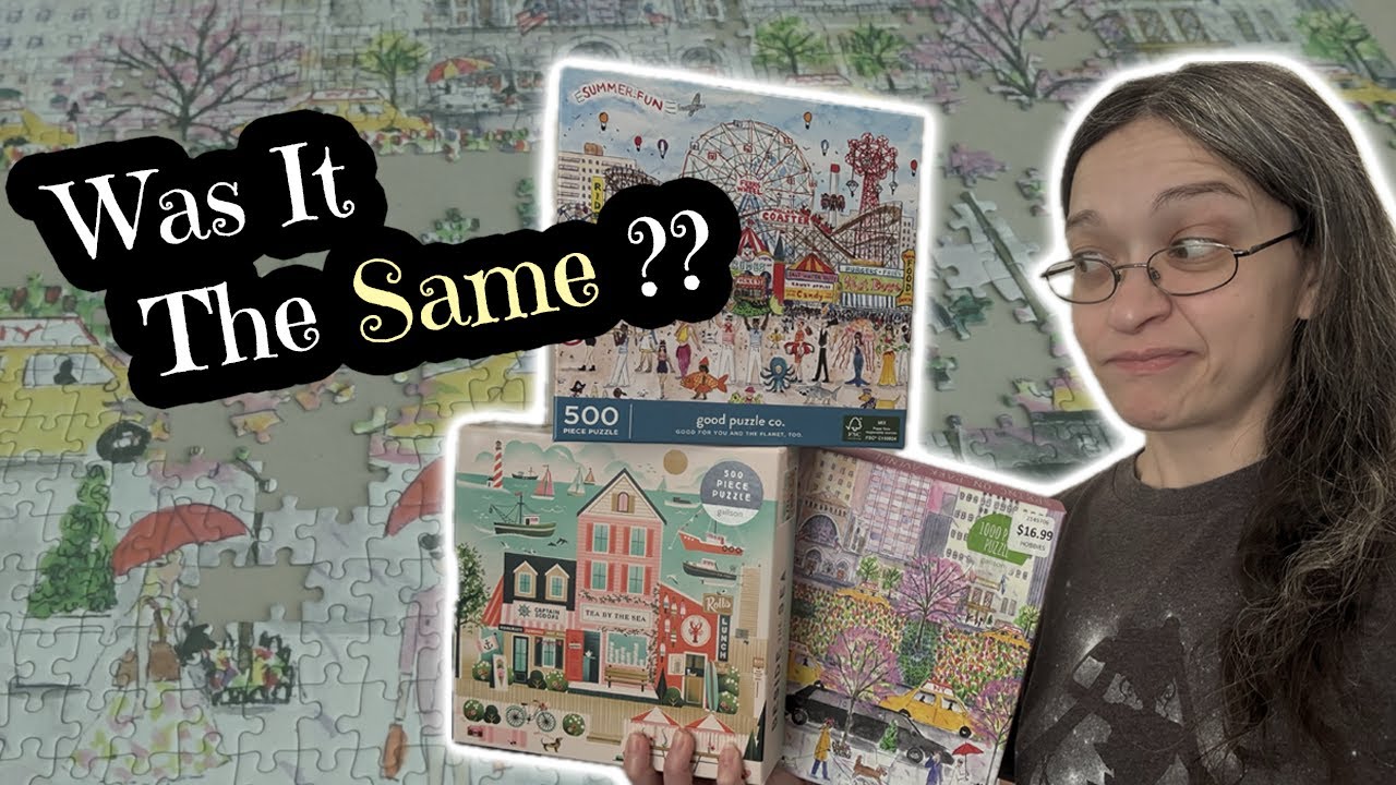 Trying My First Fancy Galison Puzzles And Comparing It To Their More Budget Friendly Option.