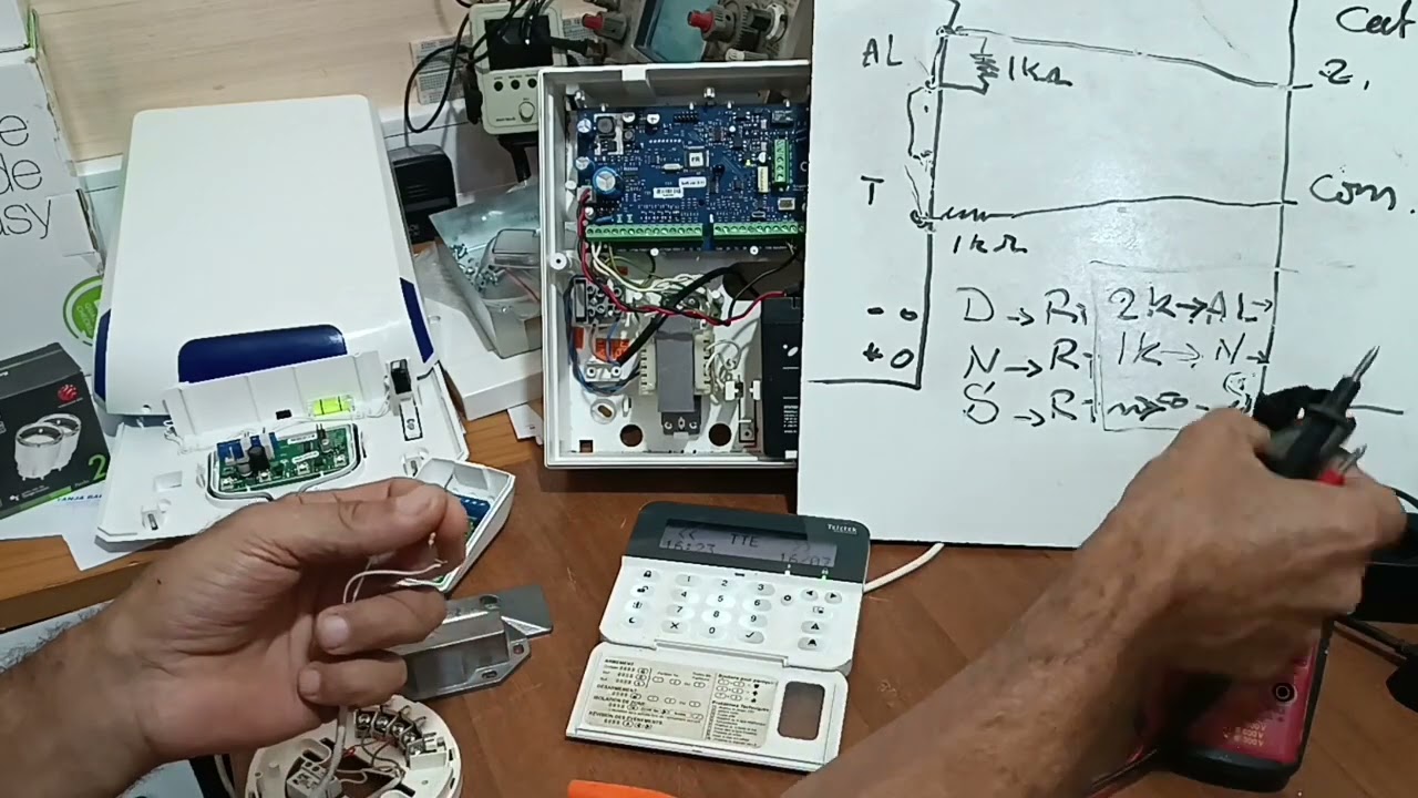 Retour -Alarme TELETEK type de connexion NO5 , un seul contacte , branchement