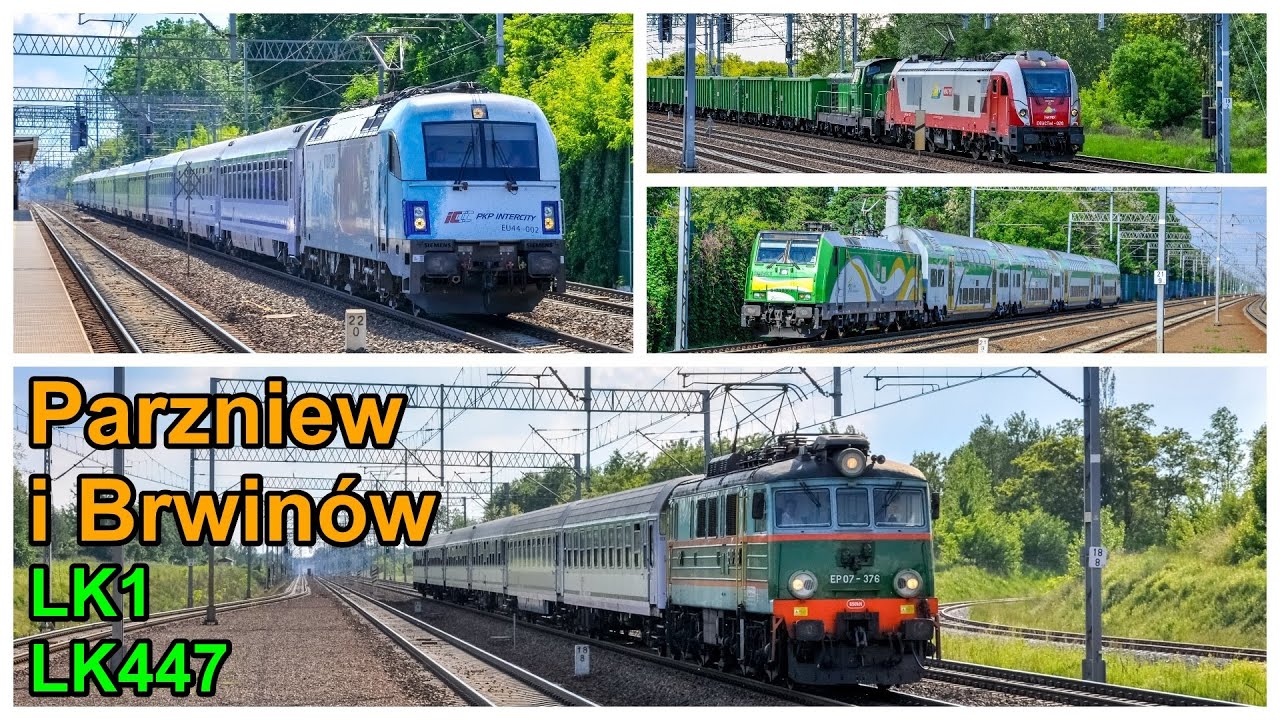 Pociągi na LK1 oraz LK447 | Parzniew i Brwin&oacute;w