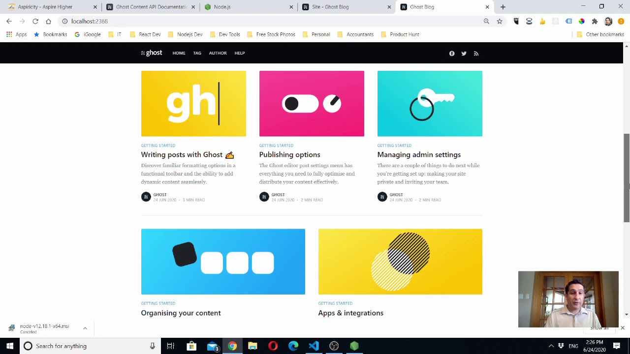 Installing Ghost Locally for Headless CMS (Content Management System)