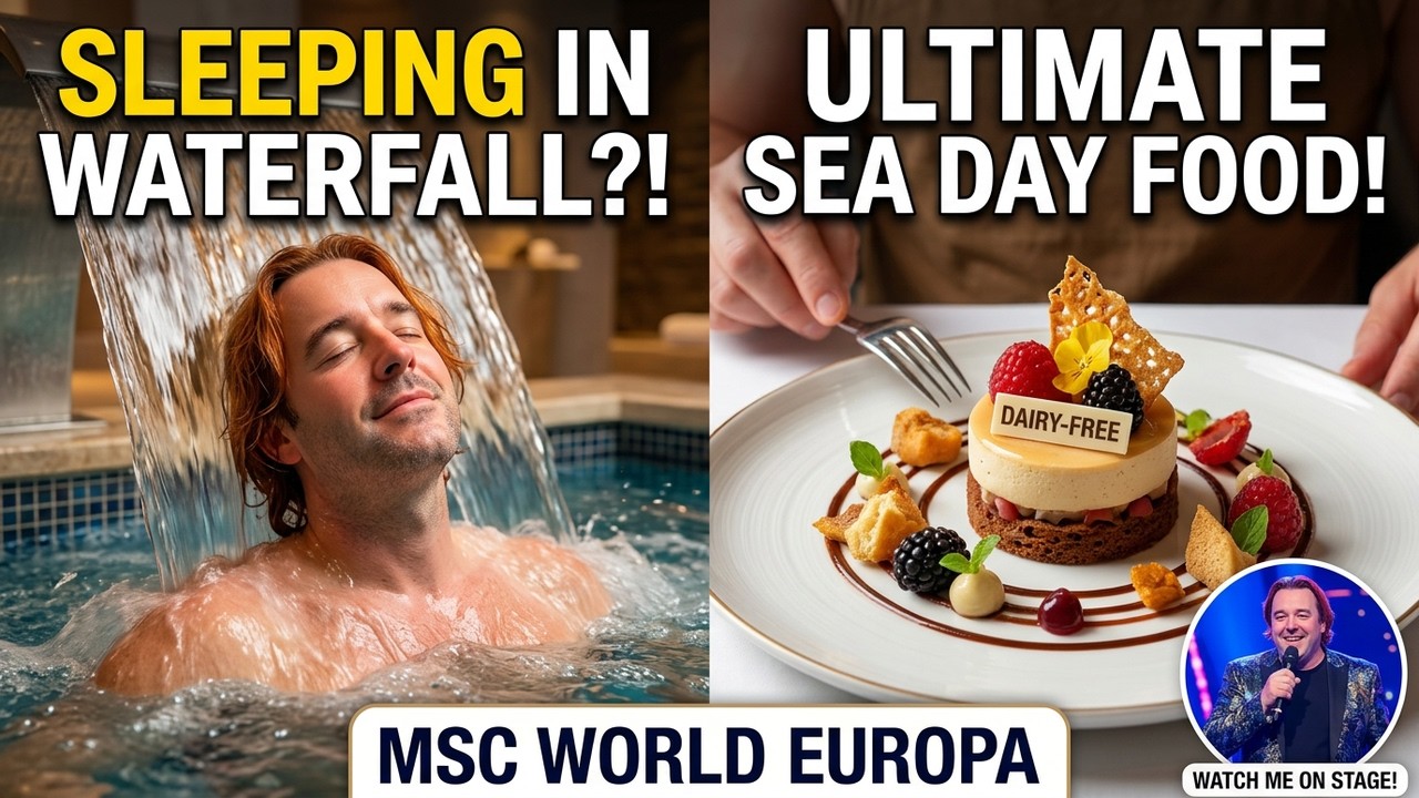 Sailing on the MSC World Europa: Day at Sea with Spa, Dairy-Free Delights, and Watch Me Go On Stage!