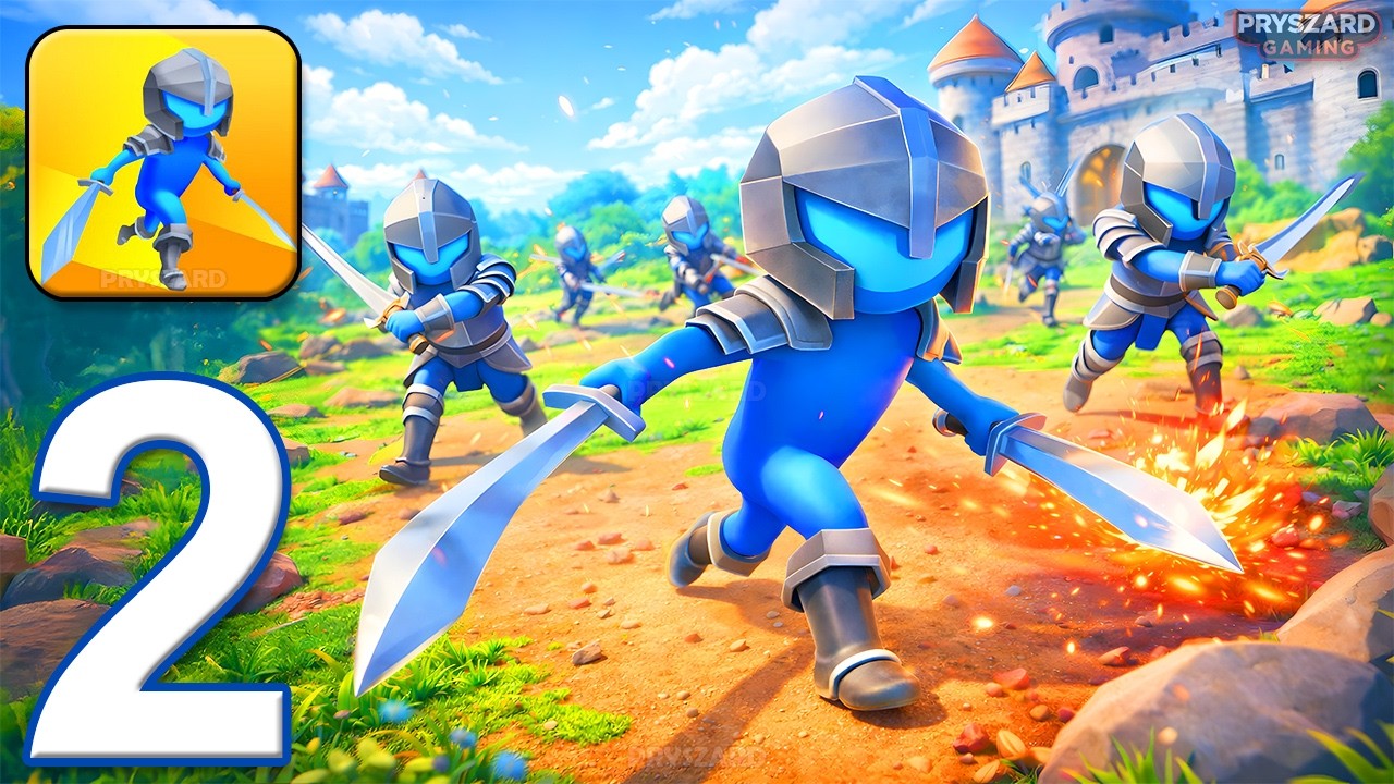 Knight Attack 3D Sword Spin - Gameplay Walkthrough Part 2 - Knight Attack 3D (iOS, Android)