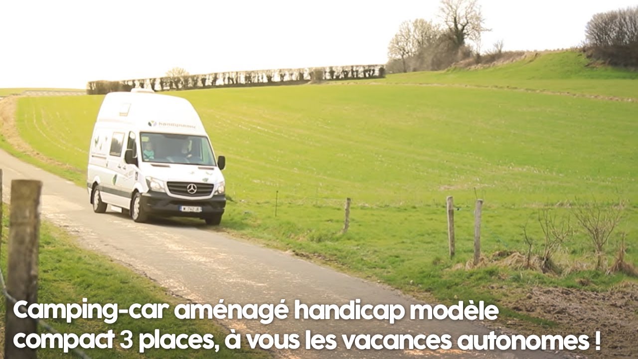 Camping-car aménagé handicap modèle compact 3 places, à vous les vacances autonomes !