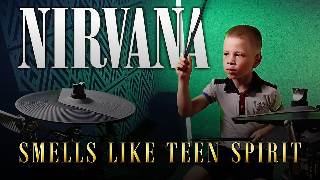 NIRVANA - Smells Like Teen Spirit | 7-летний барабанщик | Vadim VS Drums