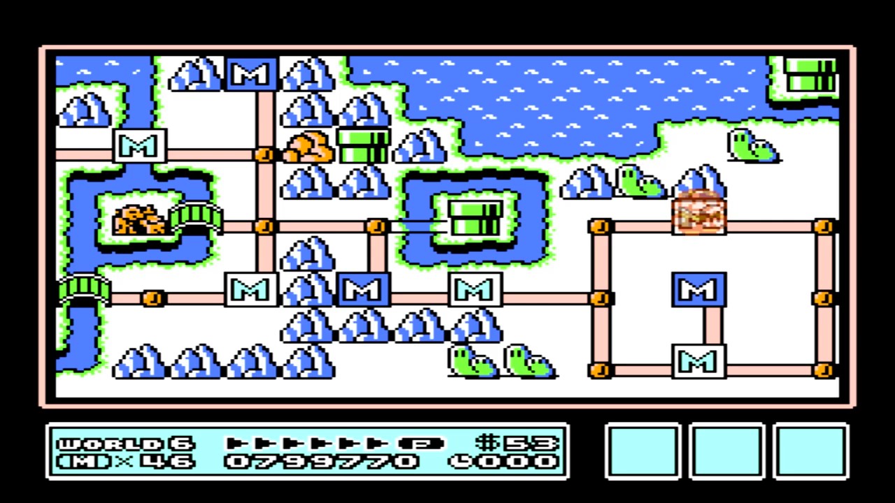 Super Mario Bros 3 (NES) Level 6-6