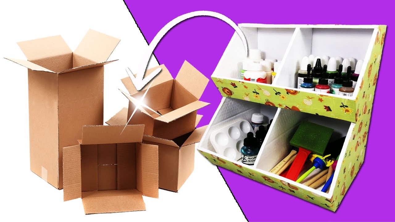 2 ORGANIZADORES con CAJAS DE CARTÓN || Manualidades Recicladas || Ecobrisa