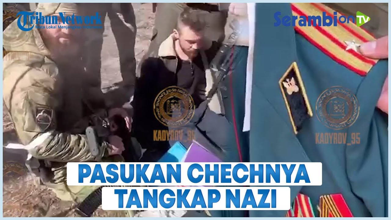 Pasukan Chechnya Tangkap Nazi di Kota Rubizhne