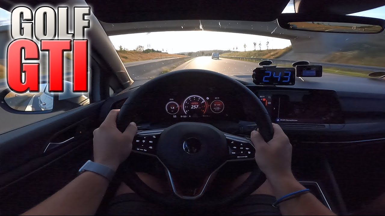 0-267km/h | Mk.8 VW Golf GTi | POV- Acceleration and Top speed TEST ✔