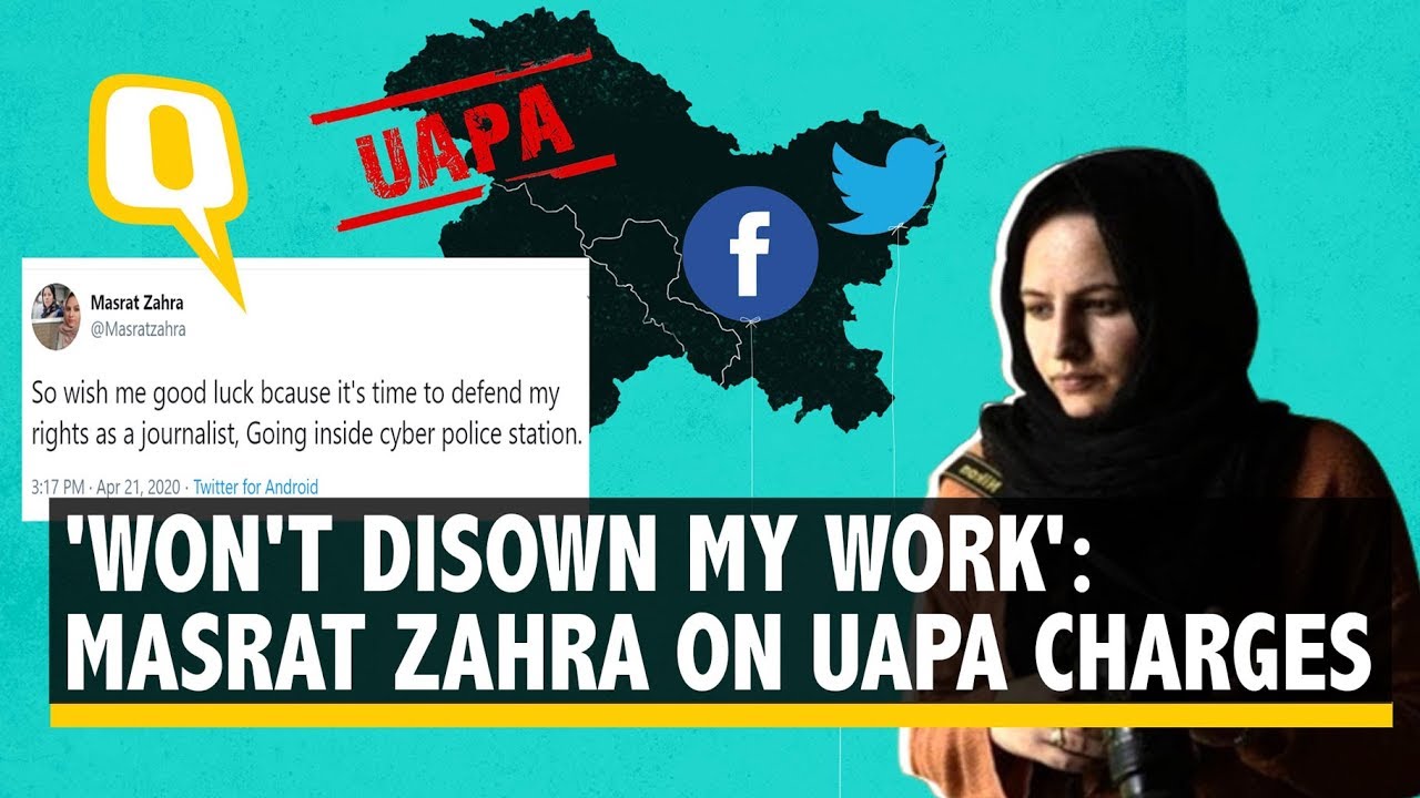 Slapped with UAPA, Kashmiri Photojournalist Masrat Zahra Says It's Time To Defend Her Rights