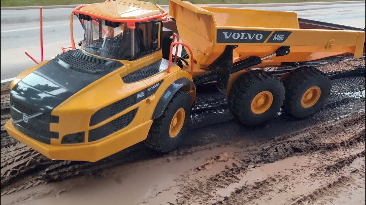 Double Eagle E591-003 | Volvo A40G RC Dump Truck with Sound & LED Lights! 1:20 Scale