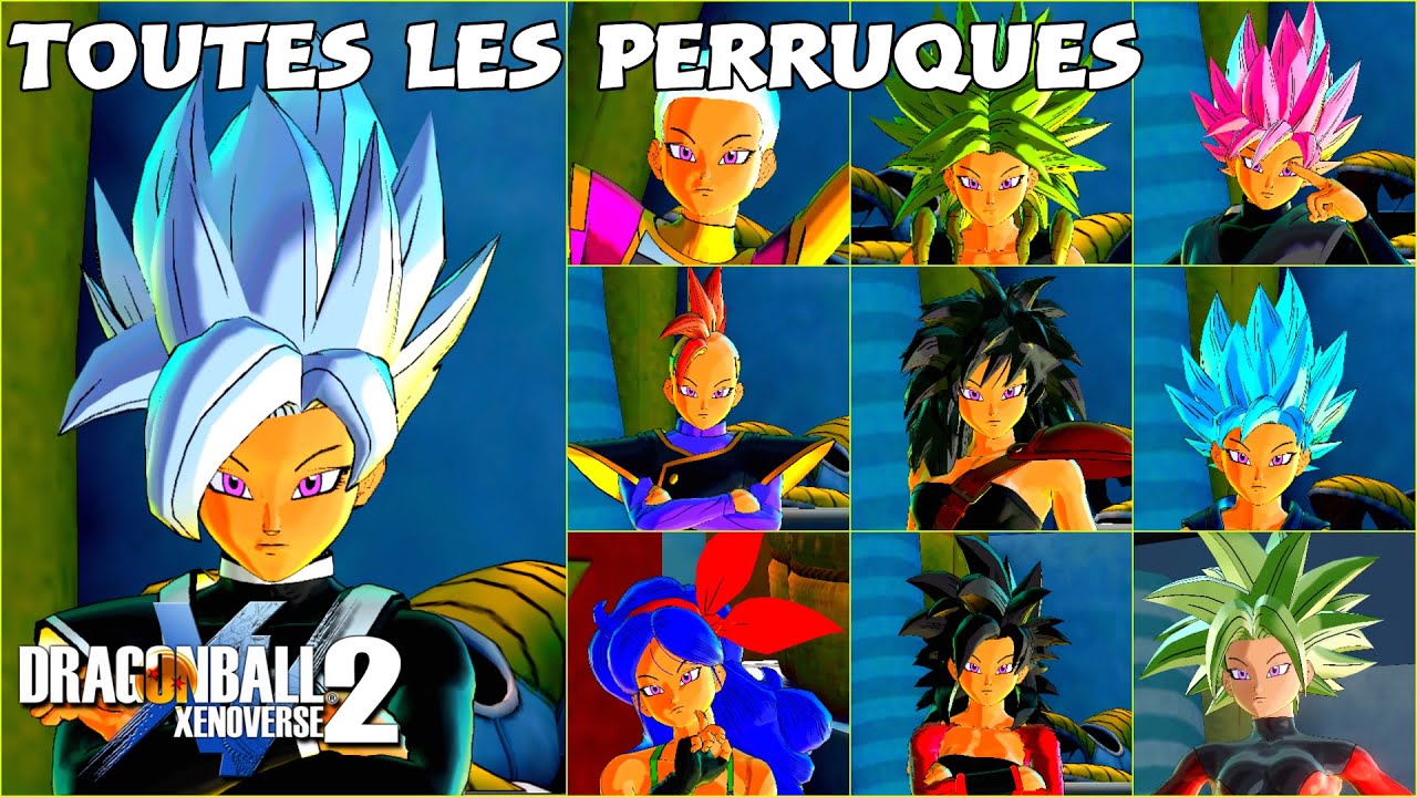Toutes Les Perruques de Dragon Ball Xenoverse 2 [DLC et Récompenses de Raid]