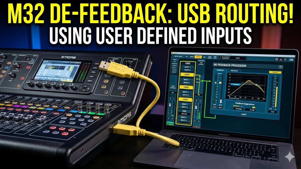 Маршрутизация Defeedback M32 через USB с использованием пользовательской маршрутизации при выходе...
