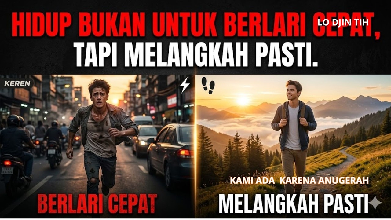 HIDUP BUKAN UNTUK BERLARI CEPAT, TAPI MELANGKAH PASTI.